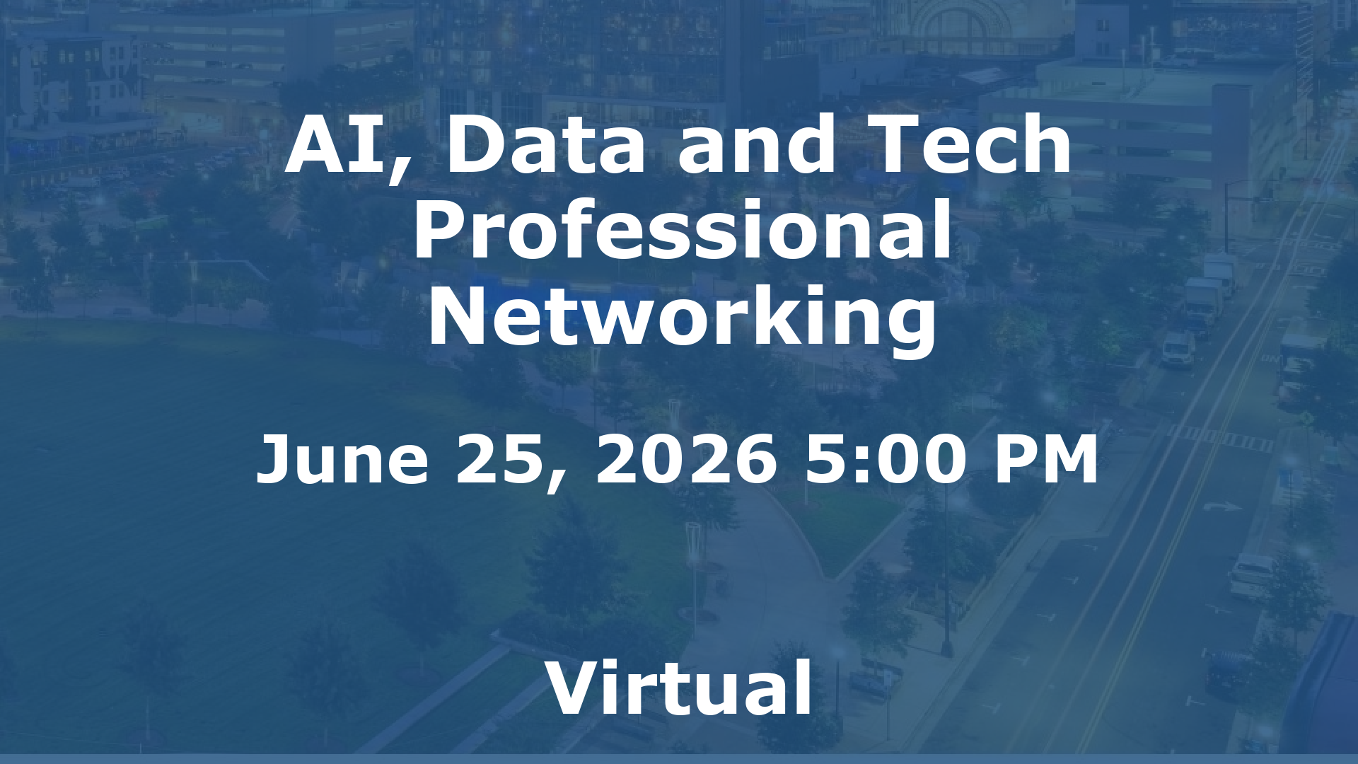 AI, Data and Tech Professional Networking event image